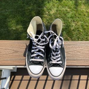 UNISEX BLACK HIGHTOP CONVERSE ALL STAR SHOES